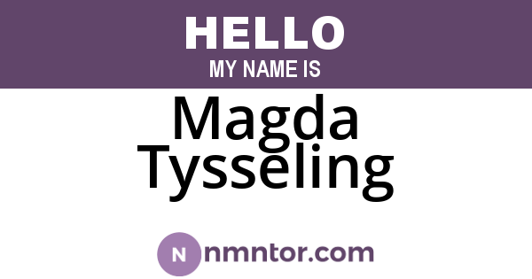 Magda Tysseling