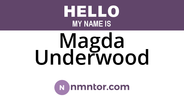 Magda Underwood