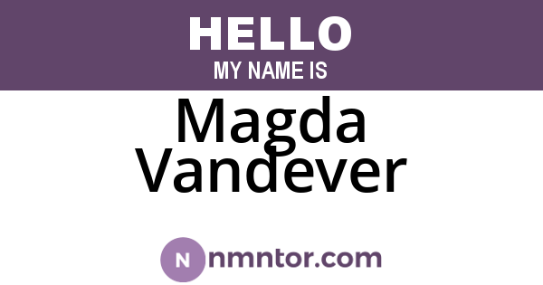 Magda Vandever