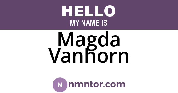 Magda Vanhorn