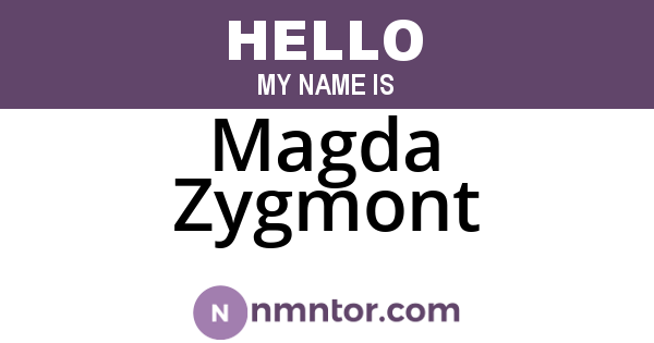 Magda Zygmont