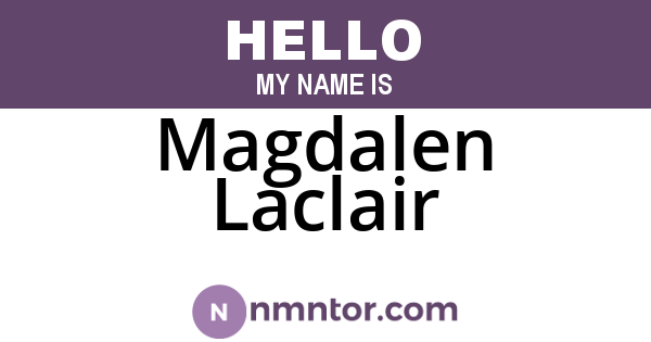 Magdalen Laclair