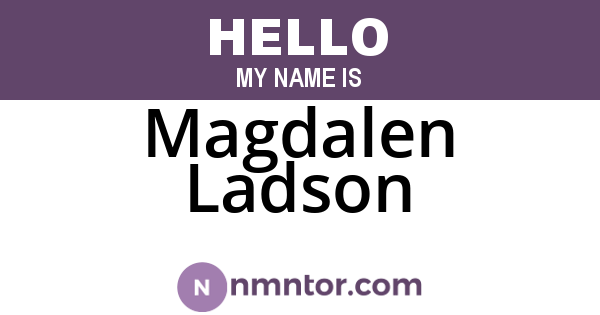 Magdalen Ladson