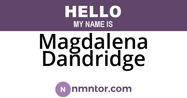 Magdalena Dandridge
