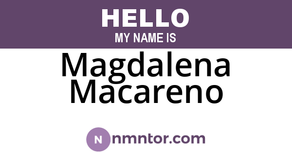 Magdalena Macareno