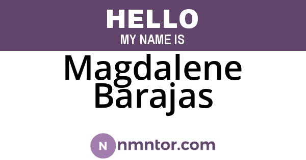 Magdalene Barajas