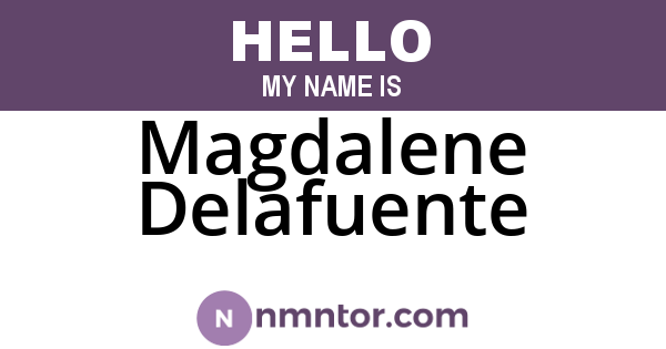 Magdalene Delafuente