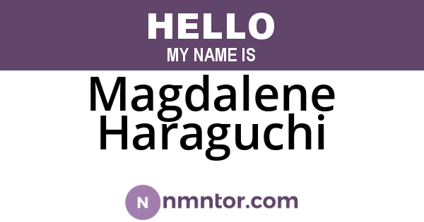 Magdalene Haraguchi