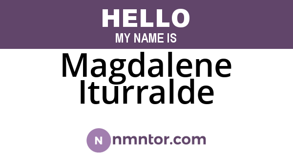 Magdalene Iturralde