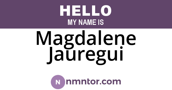 Magdalene Jauregui