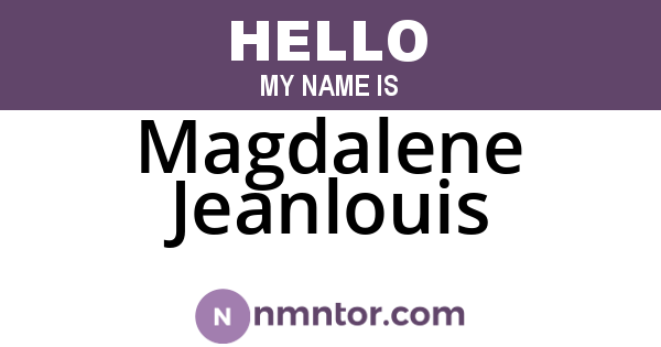 Magdalene Jeanlouis