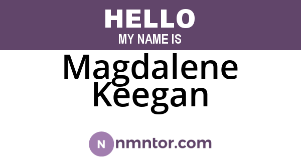 Magdalene Keegan