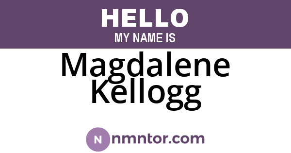 Magdalene Kellogg