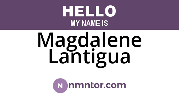 Magdalene Lantigua