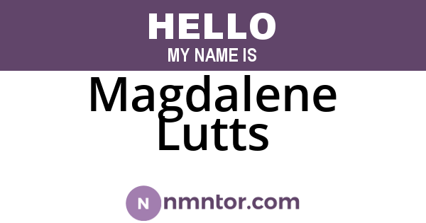 Magdalene Lutts