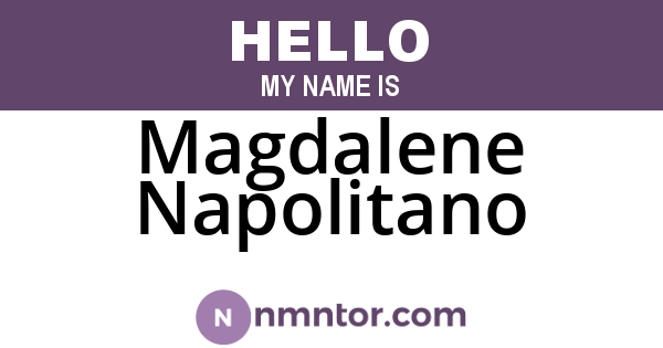 Magdalene Napolitano