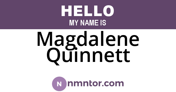 Magdalene Quinnett