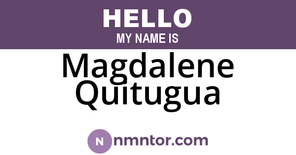 Magdalene Quitugua