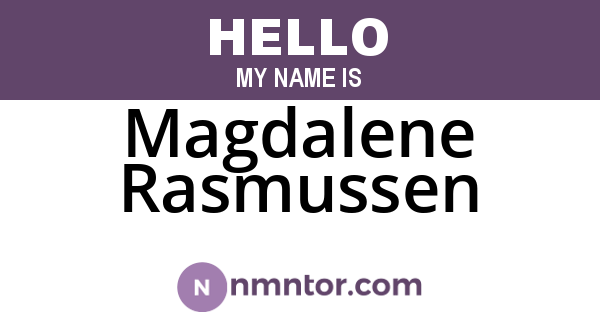 Magdalene Rasmussen