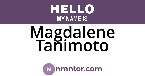 Magdalene Tanimoto