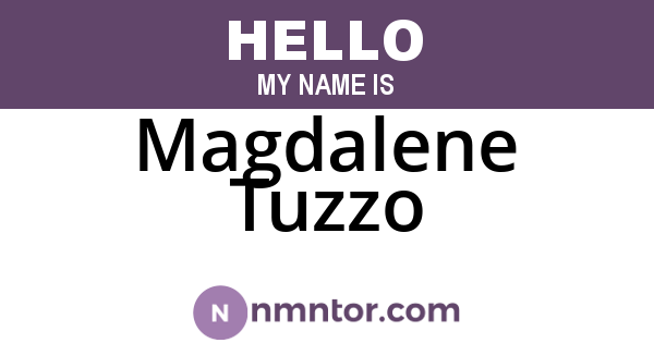 Magdalene Tuzzo