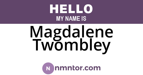 Magdalene Twombley