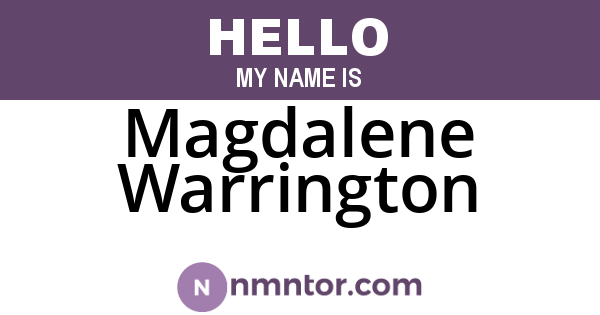Magdalene Warrington