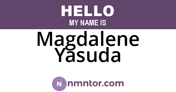 Magdalene Yasuda
