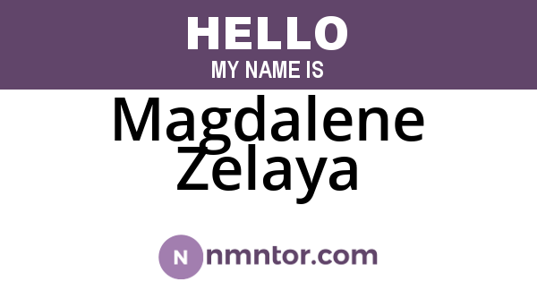 Magdalene Zelaya