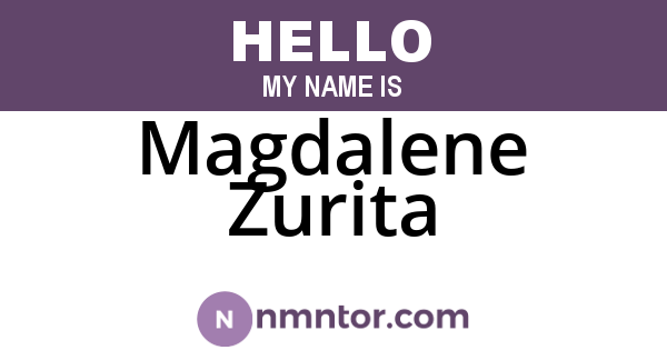 Magdalene Zurita
