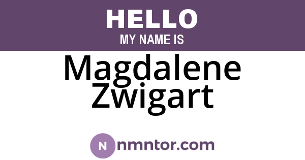 Magdalene Zwigart