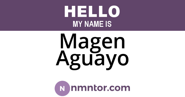 Magen Aguayo