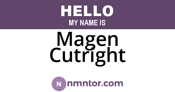 Magen Cutright