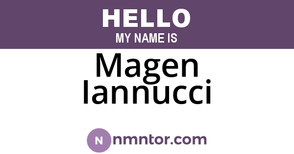 Magen Iannucci