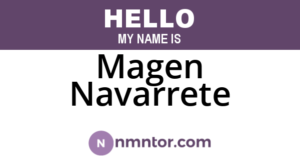 Magen Navarrete