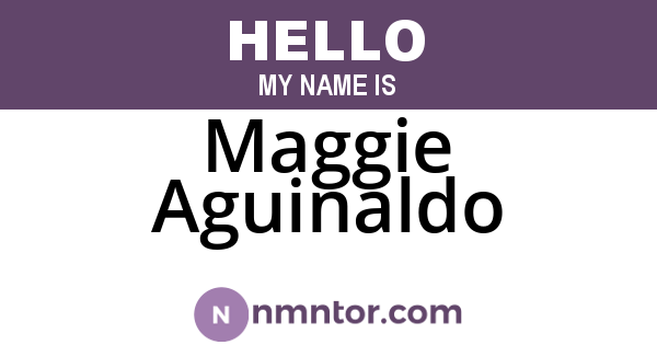 Maggie Aguinaldo