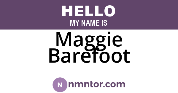 Maggie Barefoot