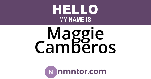 Maggie Camberos