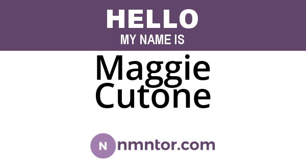 Maggie Cutone