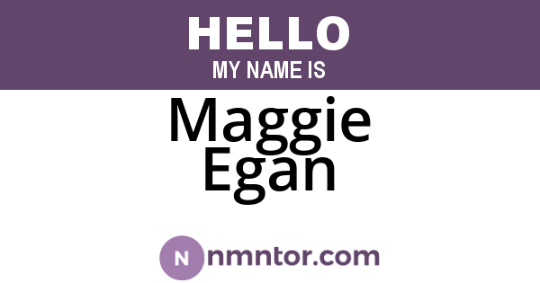 Maggie Egan