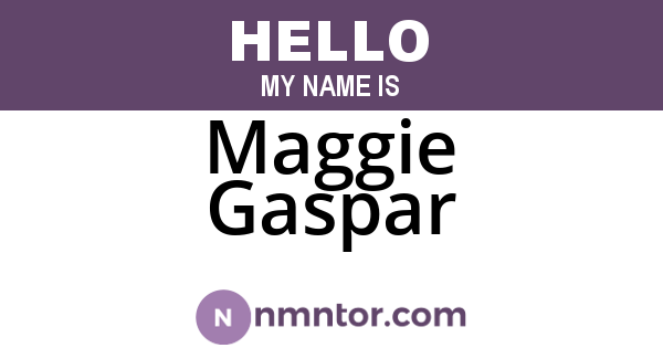 Maggie Gaspar