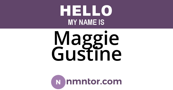 Maggie Gustine
