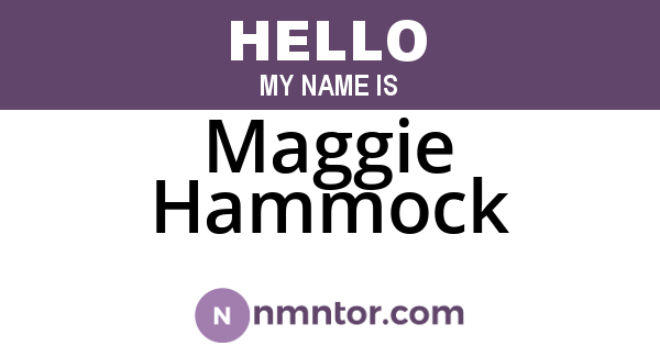 Maggie Hammock