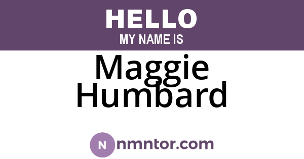 Maggie Humbard