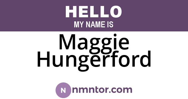 Maggie Hungerford