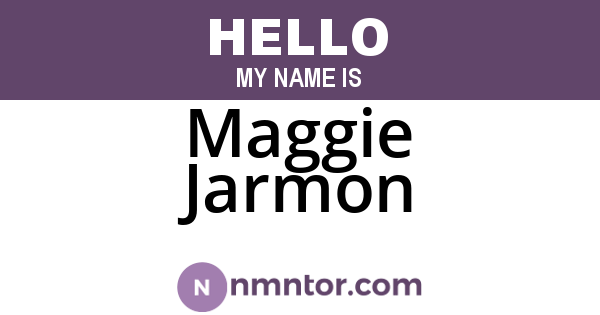 Maggie Jarmon