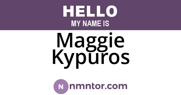 Maggie Kypuros