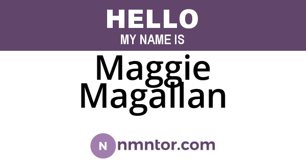 Maggie Magallan
