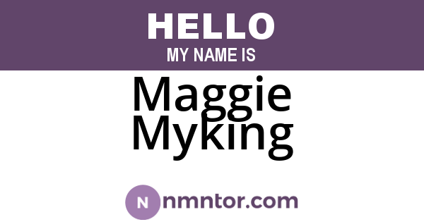 Maggie Myking