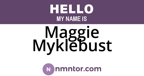 Maggie Myklebust